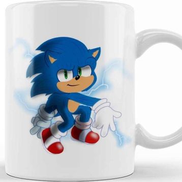 Baskı Dükkanı Sonic The Hegdehog Blue Blur Kupa