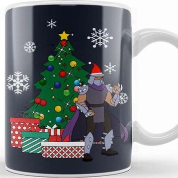 Baskı Dükkanı Splinter Tmnt Around the Christmas Tree Kupa