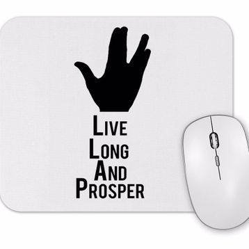 Baskı Dükkanı Spock Live Long And Prosper Mouse Pad