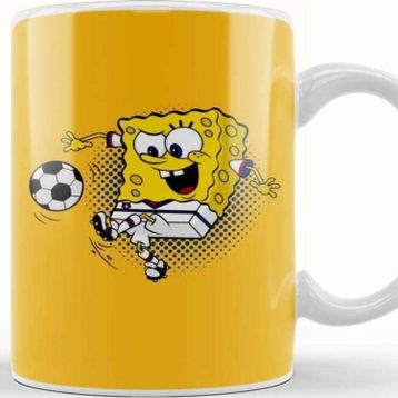 Baskı Dükkanı Sponge Soccer Süngerbob Kupa