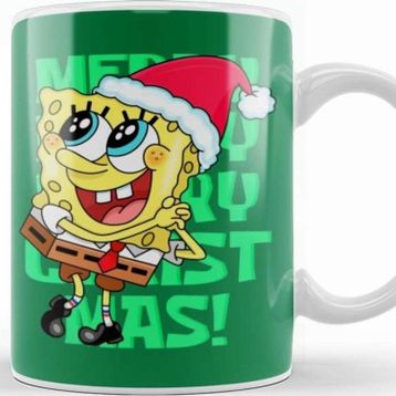 Baskı Dükkanı Spongebob Christmas Süngerbob Kupa