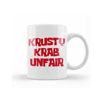 Baskı Dükkanı Spongebob Krusty Krab Unfair Kupa