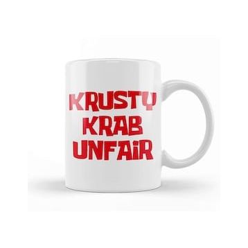 Baskı Dükkanı Spongebob Krusty Krab Unfair Kupa