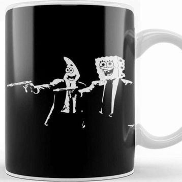 Baskı Dükkanı Spongebob Pulp Fiction Kupa