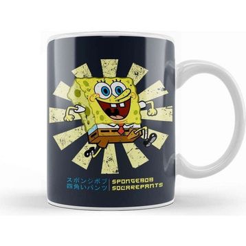 Baskı Dükkanı Spongebob Squarepants Retro Japanese Kupa