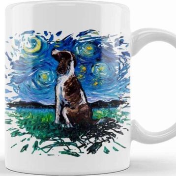 Baskı Dükkanı Springer Spaniel English Springer Spaniel Night Kupa