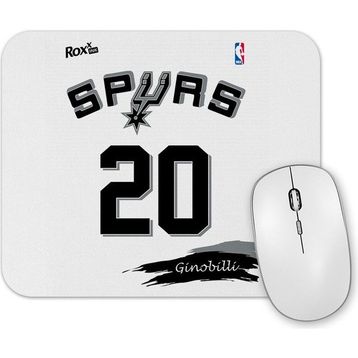 Baskı Dükkanı Spurs 20 Ginobilli Branca Rox Ink Mouse Pad