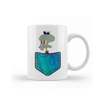 Baskı Dükkanı Squidward Tentacles Pocket Kupa