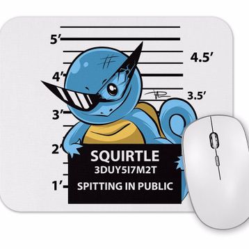 Baskı Dükkanı Squirtle Bad Boy Pokemon Mouse Pad