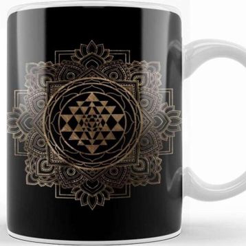 Baskı Dükkanı Sri Yantra Sri Chakra Kupa