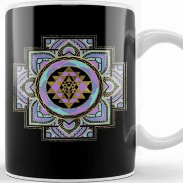 Baskı Dükkanı Sri Yantra Sri Chakra Kupa