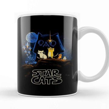 Baskı Dükkanı Star Cat Wars 01 Kupa