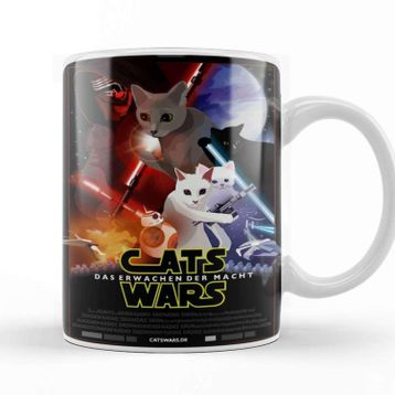 Baskı Dükkanı Star Cat Wars 012 Kupa