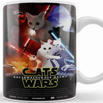 Baskı Dükkanı Star Cat Wars 012 Kupa