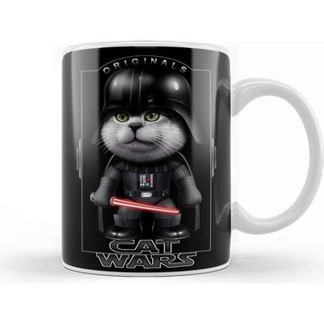 Baskı Dükkanı Star Cat Wars 0120 Kupa
