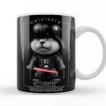 Baskı Dükkanı Star Cat Wars 0120 Kupa