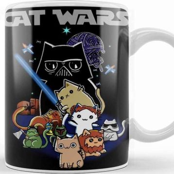 Baskı Dükkanı Star Cat Wars 016 Kupa