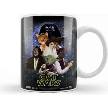 Baskı Dükkanı Star Cat Wars 017 Kupa