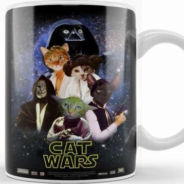Baskı Dükkanı Star Cat Wars 017 Kupa