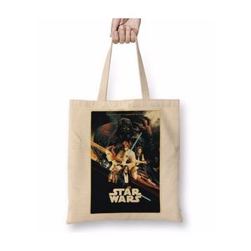 Baskı Dükkanı Star Wars Guerra Nas Estrelas Bez Çanta