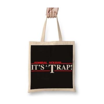 Baskı Dükkanı Star Wars Its a Trap Bez Çanta
