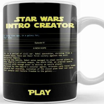 Baskı Dükkanı Star Wars Opening Crawl Kupa