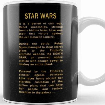 Baskı Dükkanı Star Wars Opening Crawl Kupa