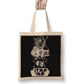 Baskı Dükkanı Star Wars Vader Estrela Da Morte Bez Çanta