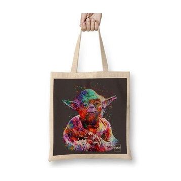 Baskı Dükkanı Star Wars Yoda 2 Bez Uzun Saplı Krem Rengi Çanta