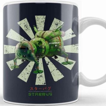 Baskı Dükkanı Starbug Retro Japanese Red Dwarf Kupa