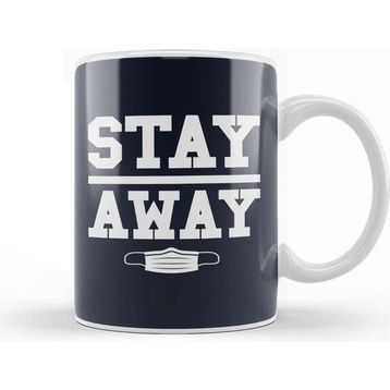 Baskı Dükkanı Stay Away Virus Kupa
