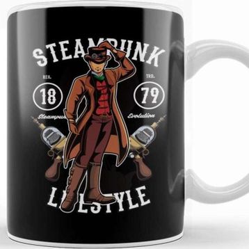 Baskı Dükkanı Steampunk Lifestyle Kupa