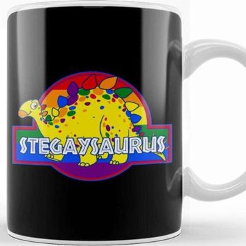 Baskı Dükkanı Stegaysaurus Pride Dinosaur Kupa