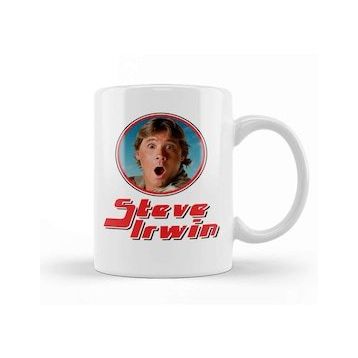 Baskı Dükkanı Steve Irwin Crocodile Hunter Retro Photo Frame Kupa