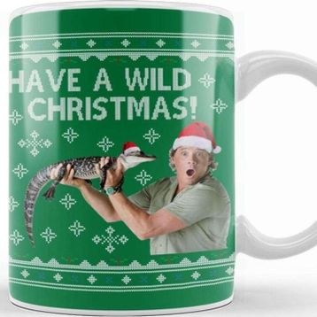 Baskı Dükkanı Steve Irwin Have A Wild Christmas Kupa
