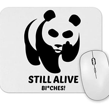 Baskı Dükkanı Still Alive Panda Mouse Pad