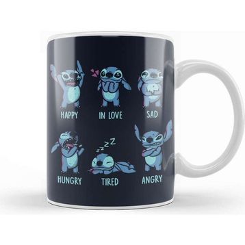 Baskı Dükkanı Stitch Monster Emotions Kupa