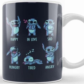 Baskı Dükkanı Stitch Monster Emotions Kupa