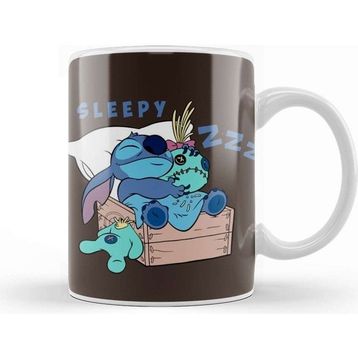 Baskı Dükkanı Stitch Sleepy Cute Kupa