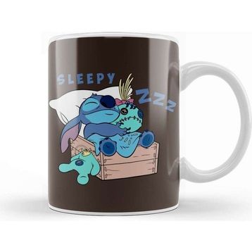 Baskı Dükkanı Stitch Sleepy Cute Kupa