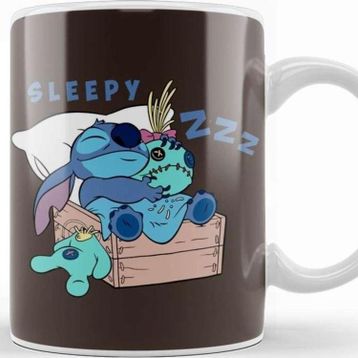 Baskı Dükkanı Stitch Sleepy Cute Kupa