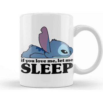 Baskı Dükkanı Stitch Sleepy Kupa