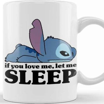 Baskı Dükkanı Stitch Sleepy Kupa