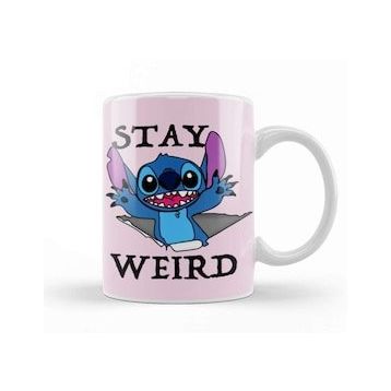 Baskı Dükkanı Stitch Stay Weird Kupa