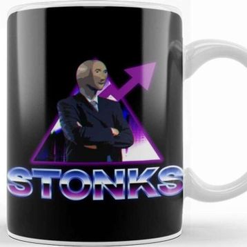 Baskı Dükkanı Stonks Aesthetic Kupa
