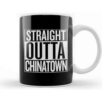 Baskı Dükkanı Straight Outta Chinatown White Kupa
