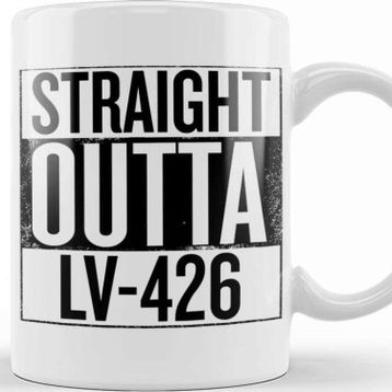 Baskı Dükkanı Straight Outta Lv 426 Alien Kupa