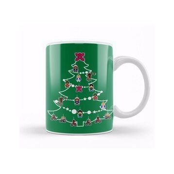 Baskı Dükkanı Stranger Things Christmas Tree Baubles Kupa
