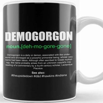 Baskı Dükkanı Stranger Things Demogorgon Definition Kupa