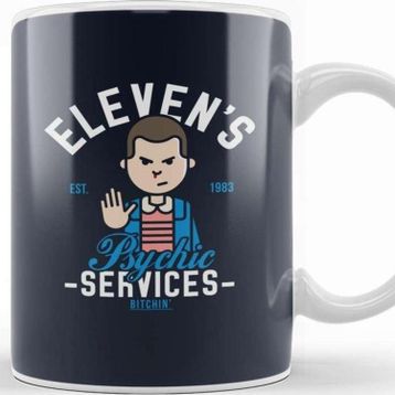 Baskı Dükkanı Stranger Things Elevens Psychic Services Kupa